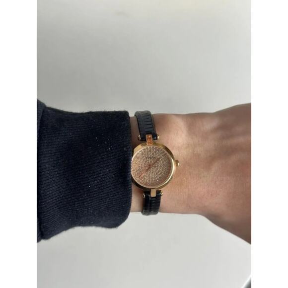 Fossil BQ3562 Kerrigan Mini Three-Hand Black Leather Watch - Picture 5 of 7